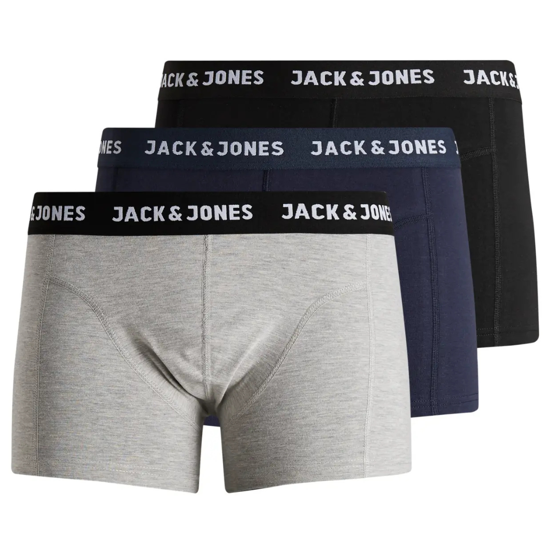 J&J Muške Bokserice JACANTHONY TRUNKS 3 PACK
